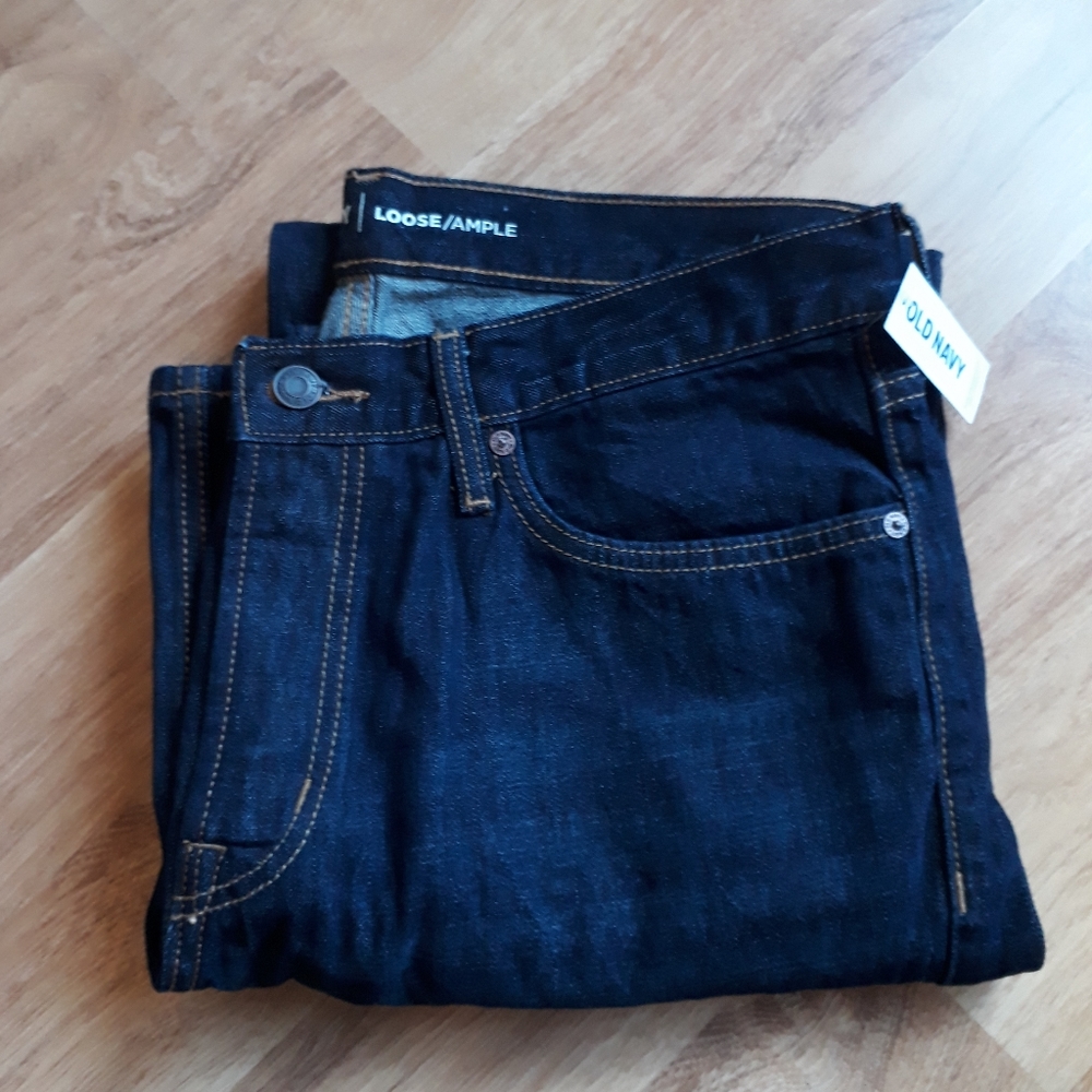 Loose jeans dark denim Old Navy 33x30